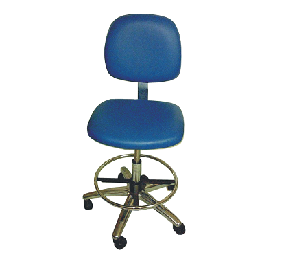 Antistatic cleanroom ESD PU leather chair with foot ring SP-CHA10