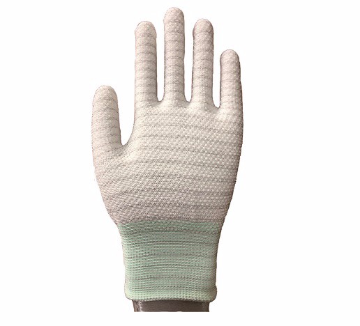 ESD PVC DOTTED Glove-less carbon SP-GLO-02