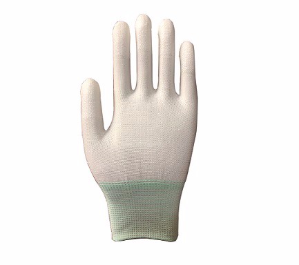 ESD White PU Top Fit glove SP-GLO-07
